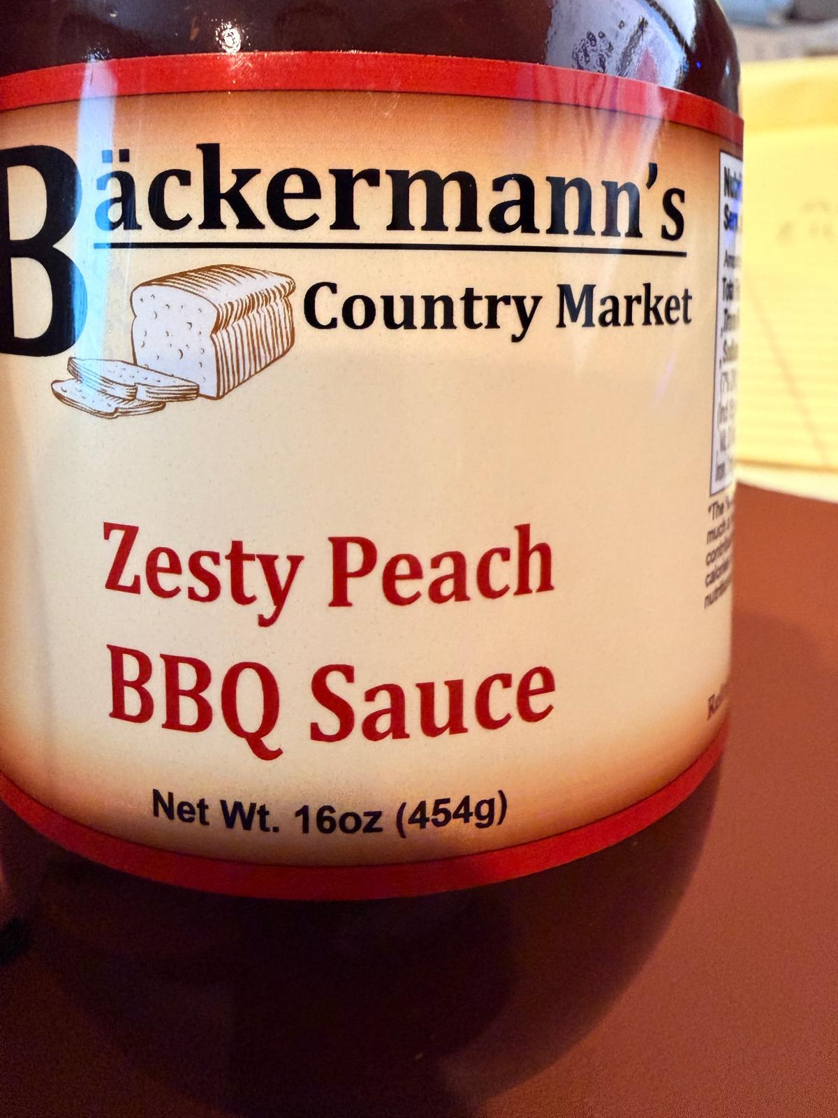 Zesty Peach BBQ Sauce