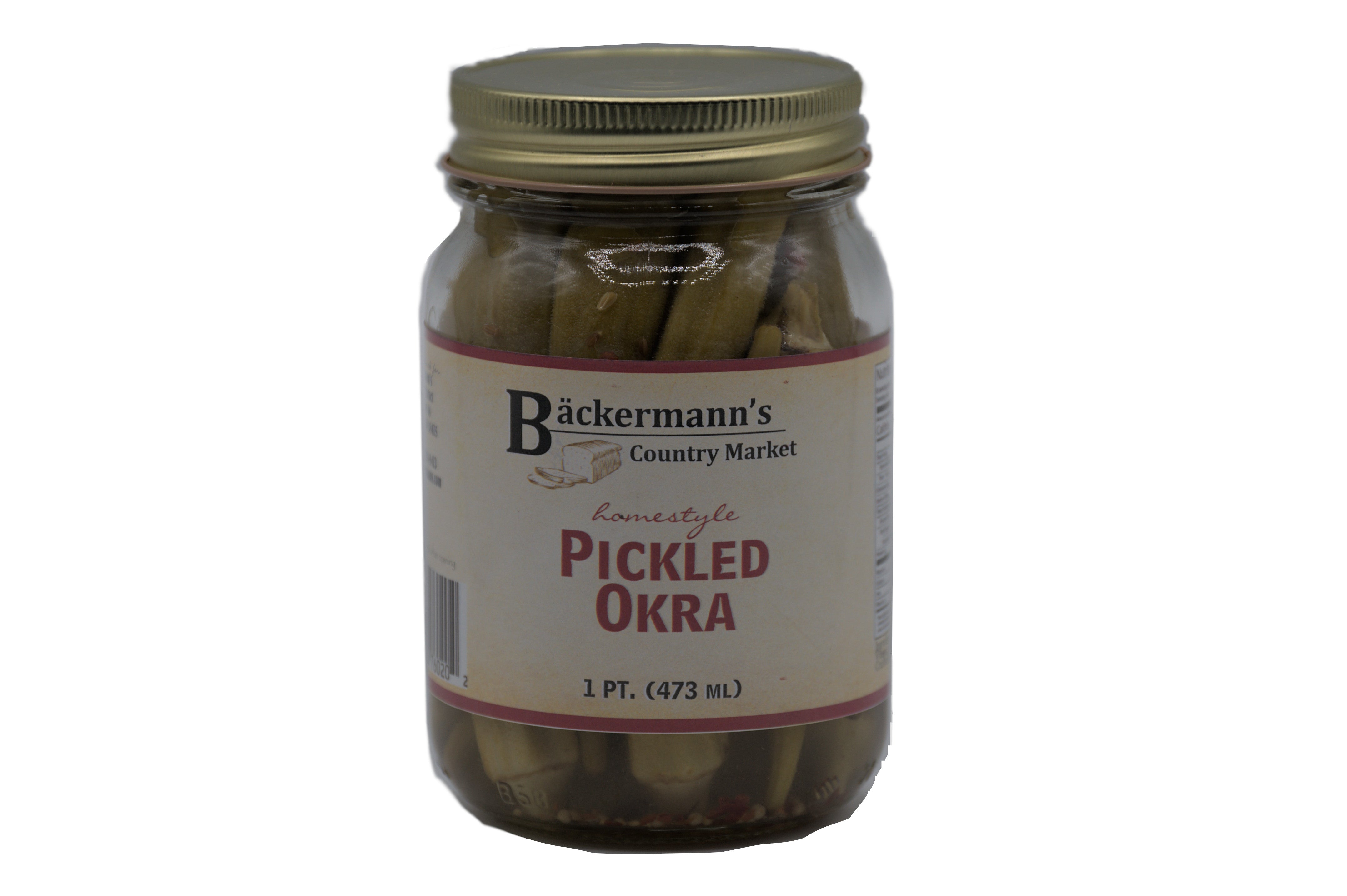 Pickled Cockroach Label Pickled Okra – Bäckermann’s Country Market
