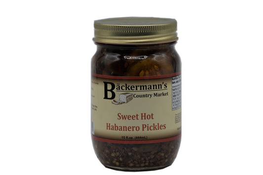 Sweet Hot Habanero Pickles